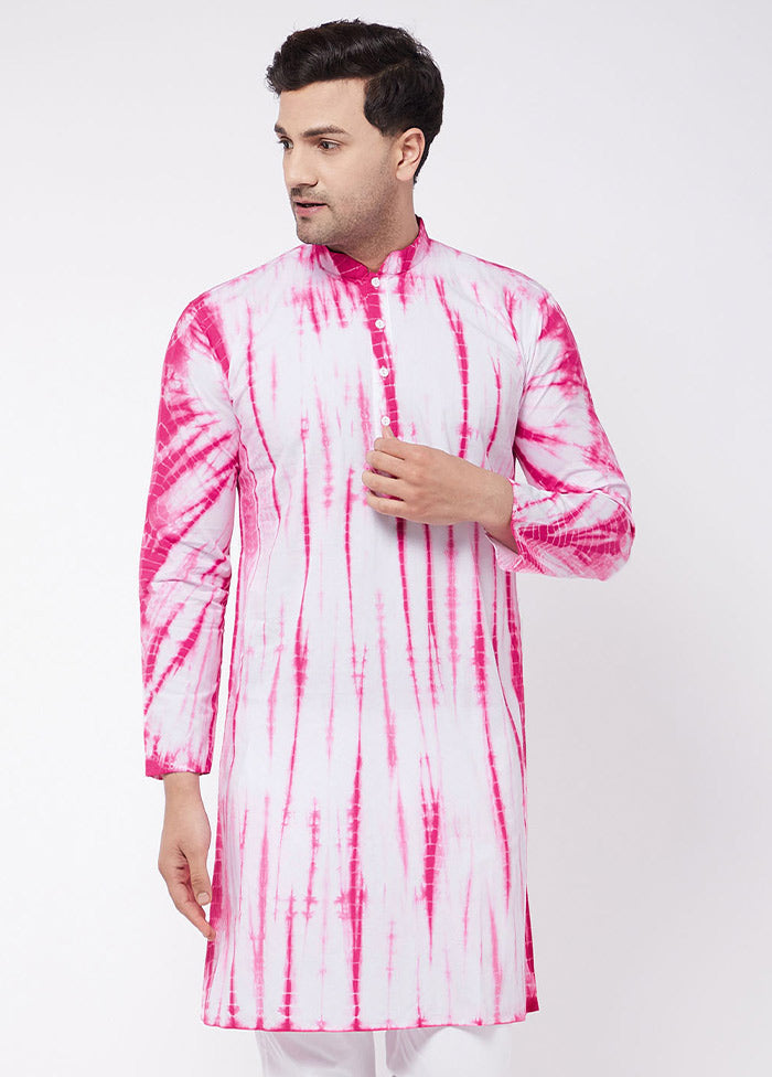 Pink Cotton Printed Kurta VDVAS30062343 - Indian Silk House Agencies