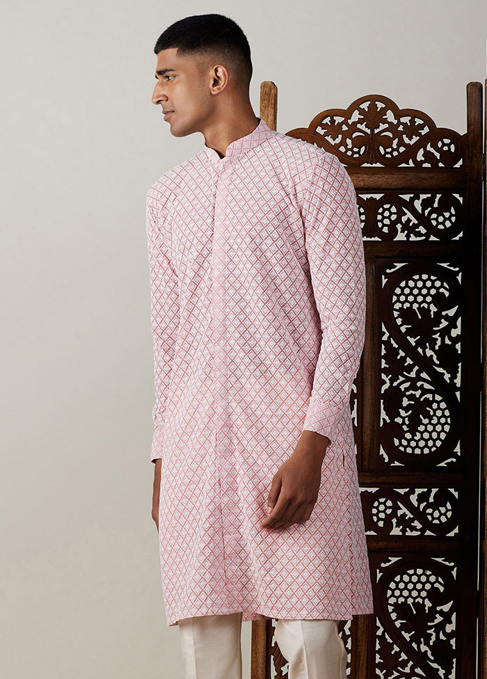 Pink Georgette Printed Kurta VDVAS30062369 - Indian Silk House Agencies