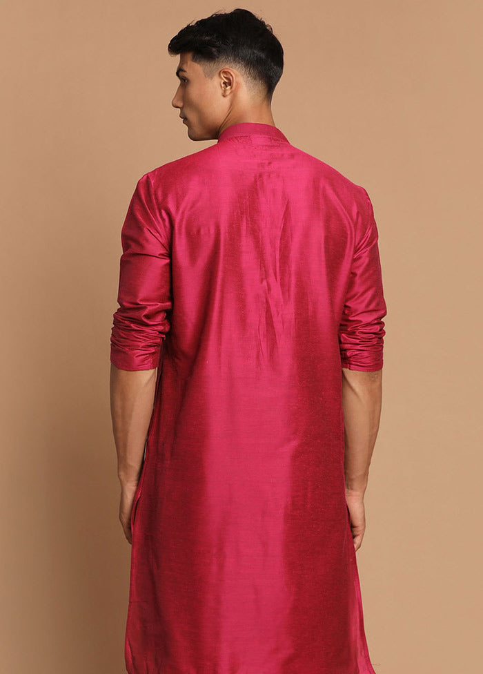 Magenta Cotton Printed Kurta VDVAS30062295 - Indian Silk House Agencies