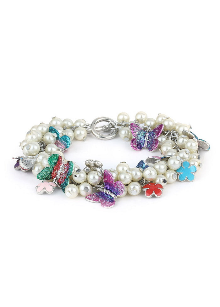 Estelle Pearly Gardenia Bracelet - Indian Silk House Agencies