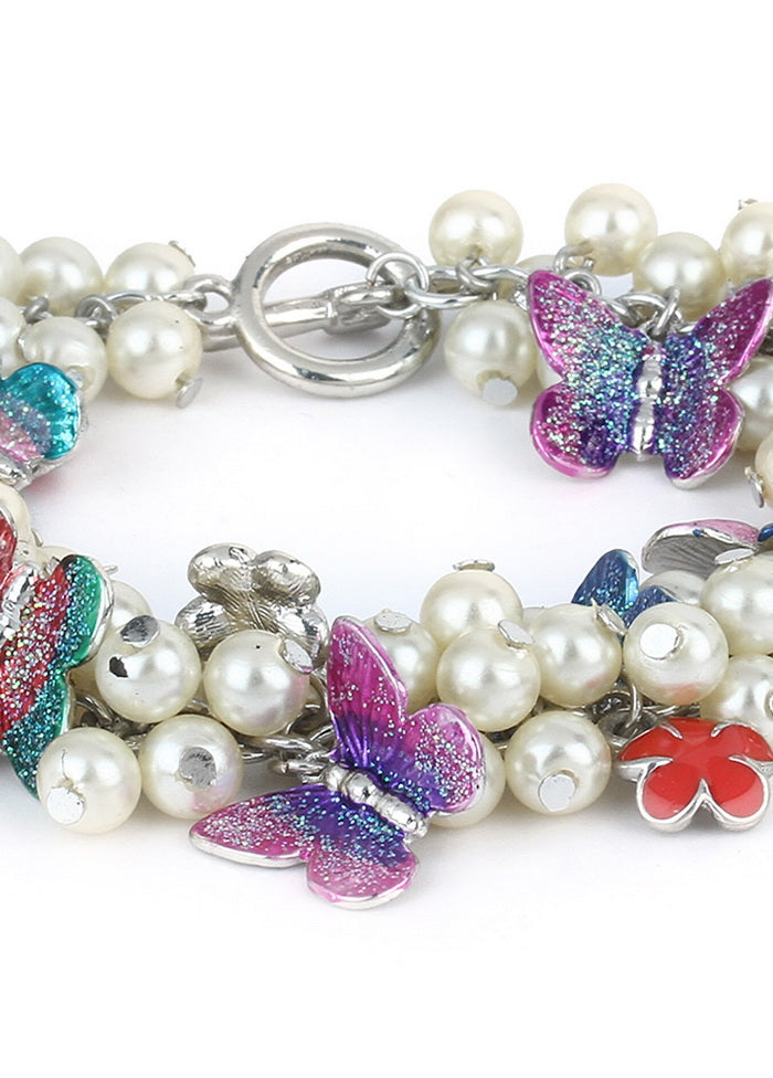 Estelle Pearly Gardenia Bracelet - Indian Silk House Agencies