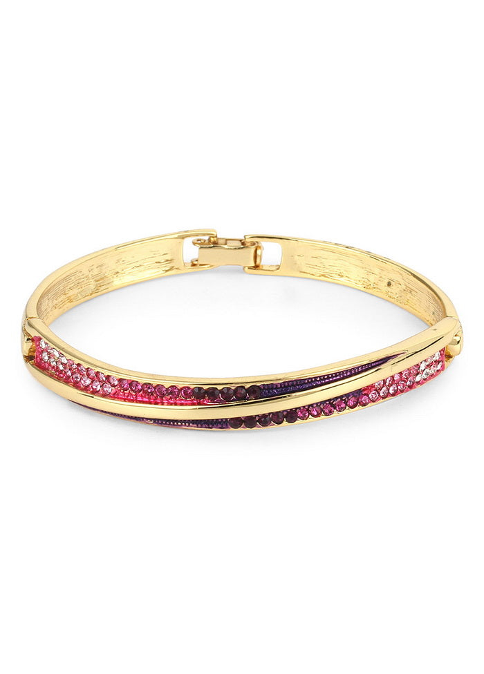 Estelle Fushia Metallic Bracelet - Indian Silk House Agencies