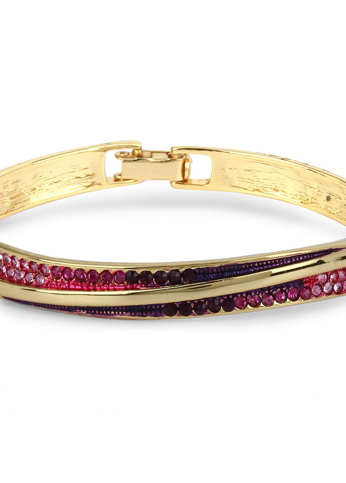 Estelle Fushia Metallic Bracelet - Indian Silk House Agencies