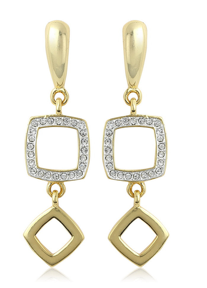 Estelle Long Squareish Earrings - Indian Silk House Agencies