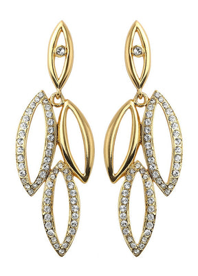 Estelle Diamante Stone Earrings - Indian Silk House Agencies