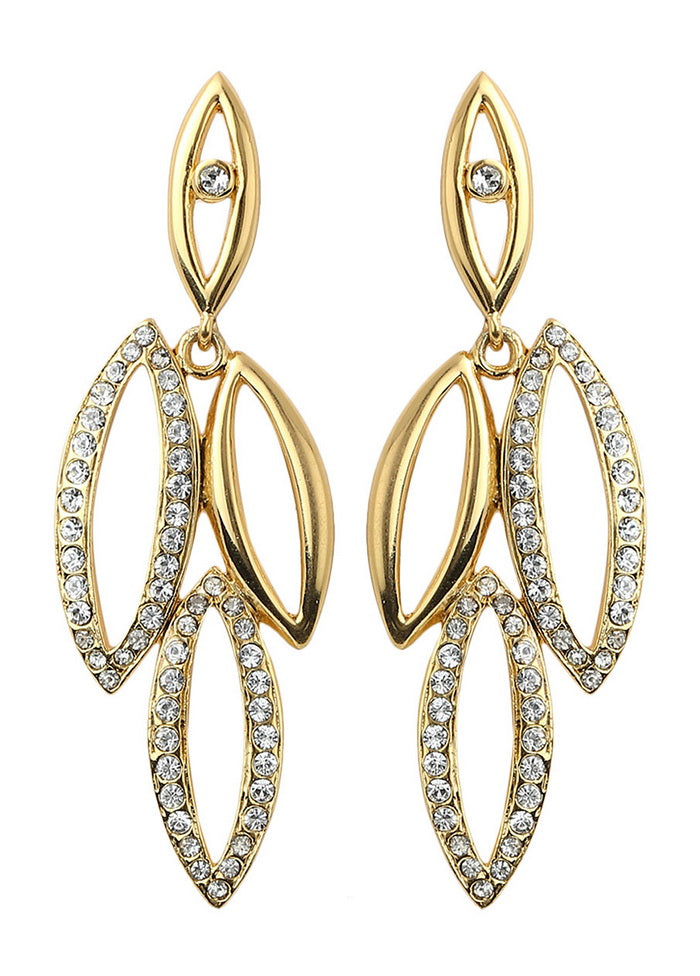 Estelle Diamante Stone Earrings - Indian Silk House Agencies