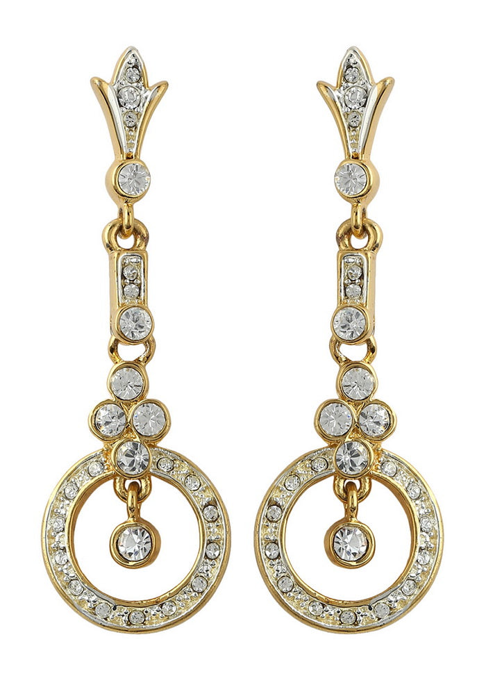 Estelle Diamante Danglers Earrings - Indian Silk House Agencies