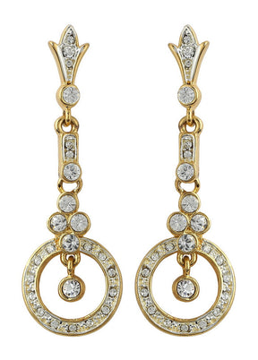 Estelle Diamante Danglers Earrings - Indian Silk House Agencies