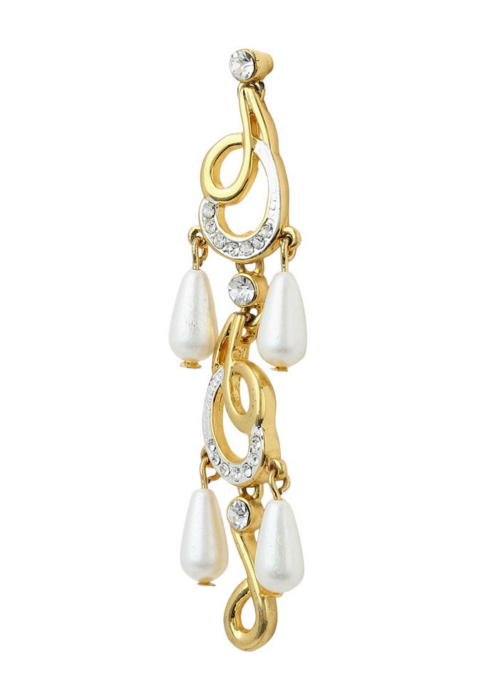 Estelle Pearl Drop Dangler Earrings - Indian Silk House Agencies