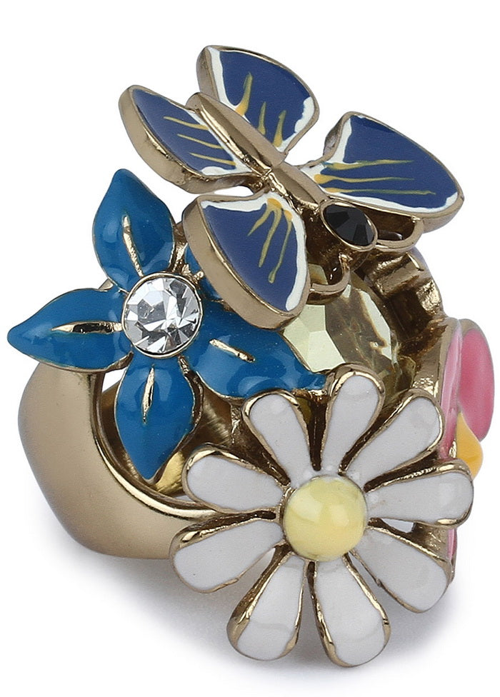 Estelle Gardenia Finger Ring - Indian Silk House Agencies