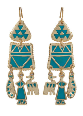 Estelle Stylish Fancy Party Wear Kundan Chandbali Earrings - Indian Silk House Agencies