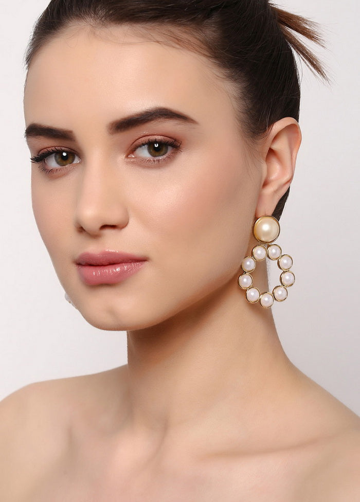 Estelle Pearl On Pearl Earrings - Indian Silk House Agencies