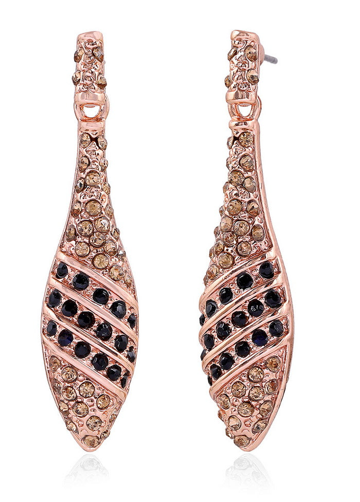 Estelle Austrian Crystal Teardrop Earrings - Indian Silk House Agencies