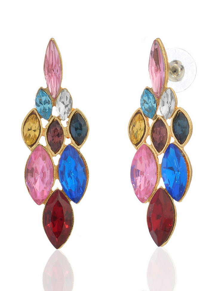 Estelle Colourful Stone Earring - Indian Silk House Agencies