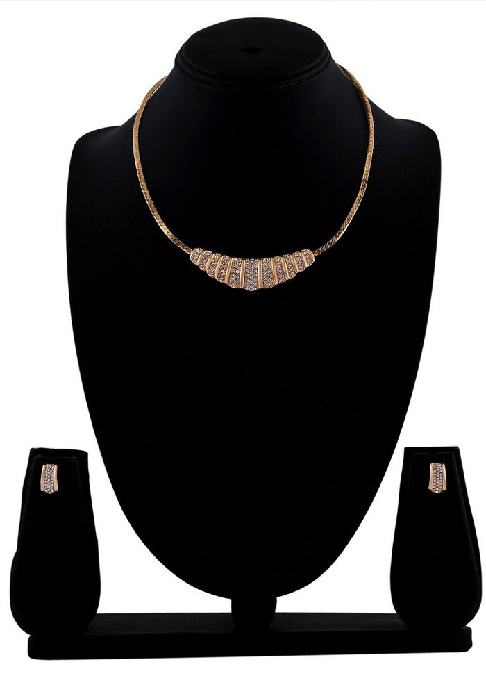 Estelle Contemporary AD Diamonds Necklace Set - Indian Silk House Agencies