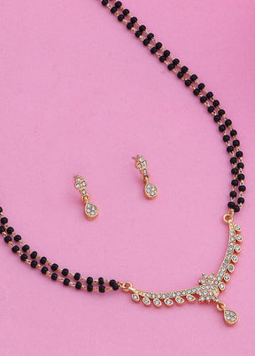 Estele 24 Kt Gold Plated Heavenly Mangalsutra Necklace Set - Indian Silk House Agencies