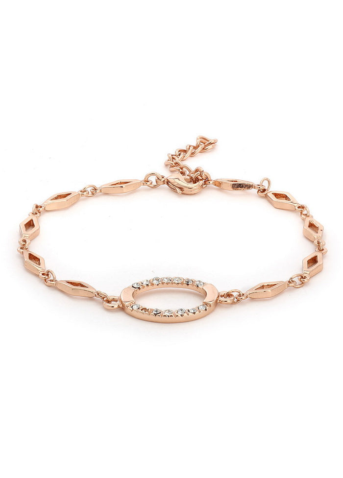 Estelle Opal Rose Gold Bracelet Using Swarovski Stones - Indian Silk House Agencies