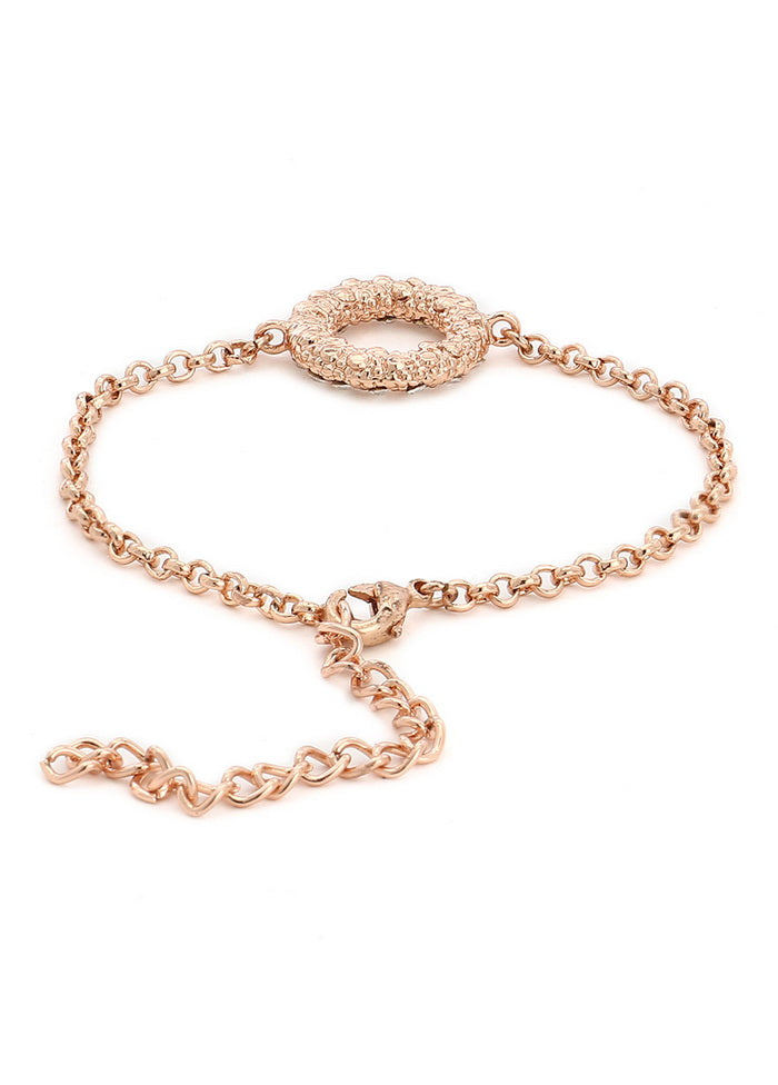 Estelle Halo Rose Gold Bracelet - Indian Silk House Agencies