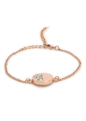 Estelle Rose Gold Bracelet Using Swarovski Stones - Indian Silk House Agencies