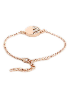 Estelle Rose Gold Bracelet Using Swarovski Stones - Indian Silk House Agencies