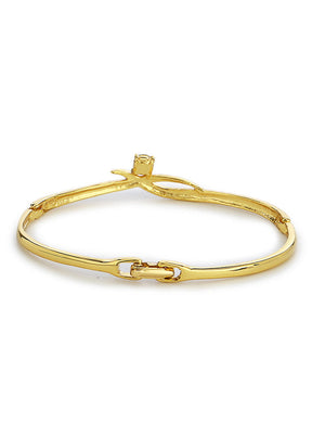 Estelle White Crystal Stone Bangle Bracelet For Womens - Indian Silk House Agencies