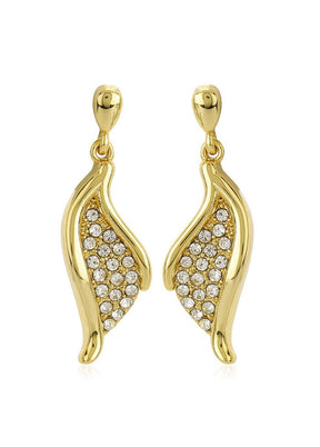 Estelle White Austrian Crystal Stone Earrings - Indian Silk House Agencies