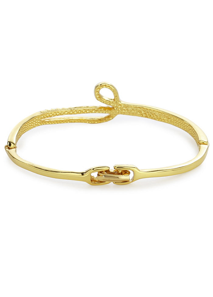 Estelle Gold Plated White Stone Bracelet For Womens - Indian Silk House Agencies