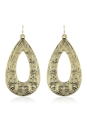 Estelle Gold Plated Drop Earrings - Indian Silk House Agencies