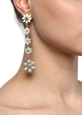 Estelle FLOWER DEW EARRINGS - Indian Silk House Agencies