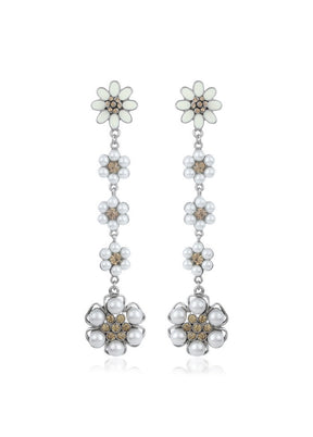 Estelle FLOWER DEW EARRINGS - Indian Silk House Agencies