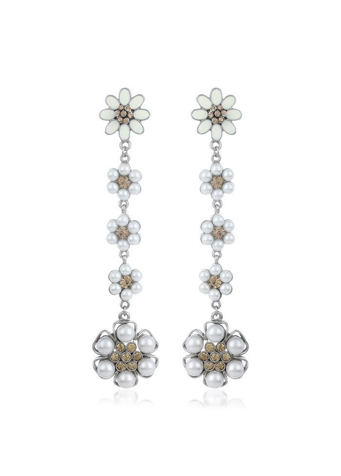 Estelle FLOWER DEW EARRINGS - Indian Silk House Agencies