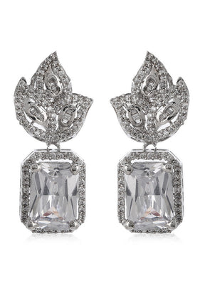 Estelle Fancy American Diamond stones Earrings - Indian Silk House Agencies