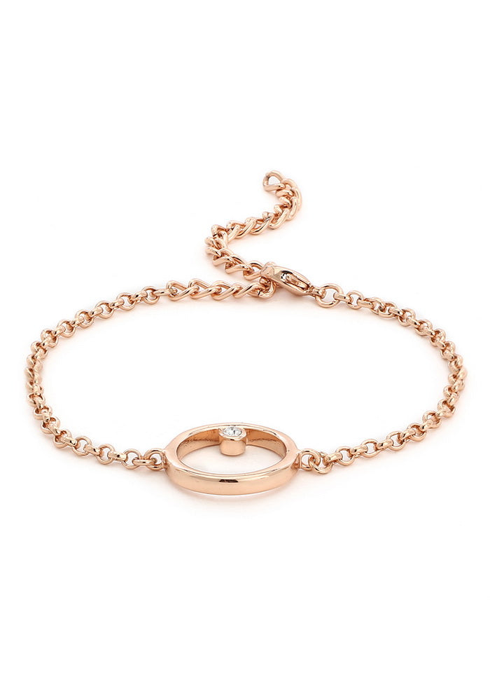 Estelle Polaris Rose Gold Bracelet Using Swarovski Stones - Indian Silk House Agencies