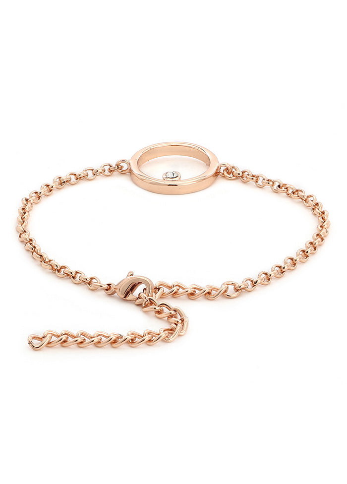 Estelle Polaris Rose Gold Bracelet Using Swarovski Stones - Indian Silk House Agencies