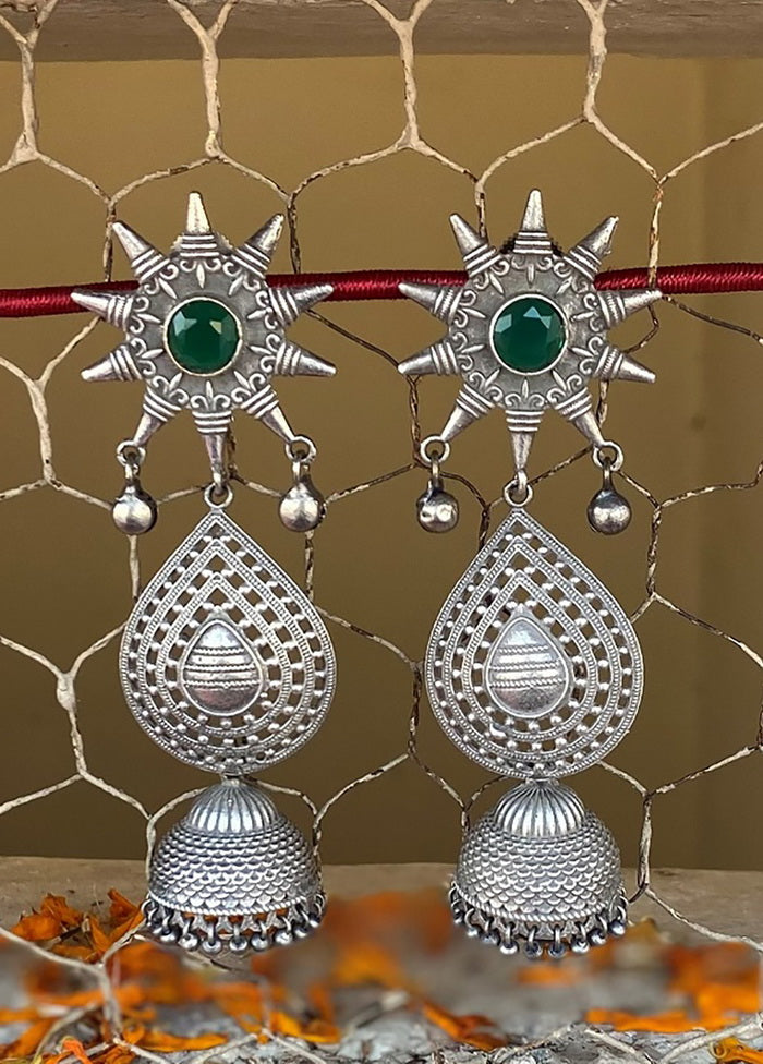 Tribal Silver Tone Long Jhumka - Indian Silk House Agencies