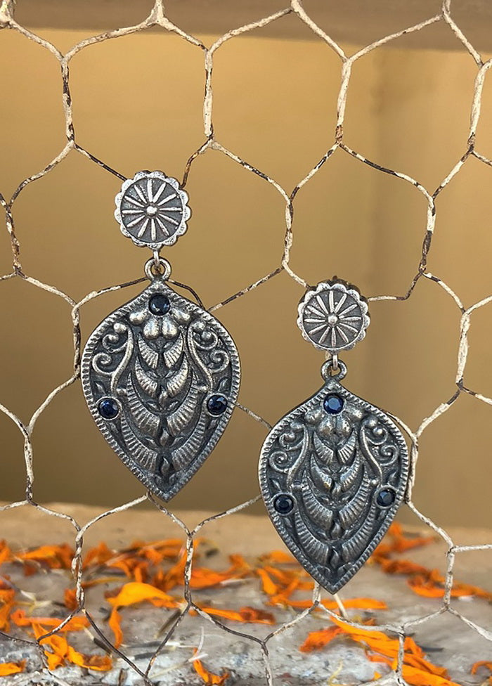 Tribal Silve Tone Drop Earrings - Indian Silk House Agencies