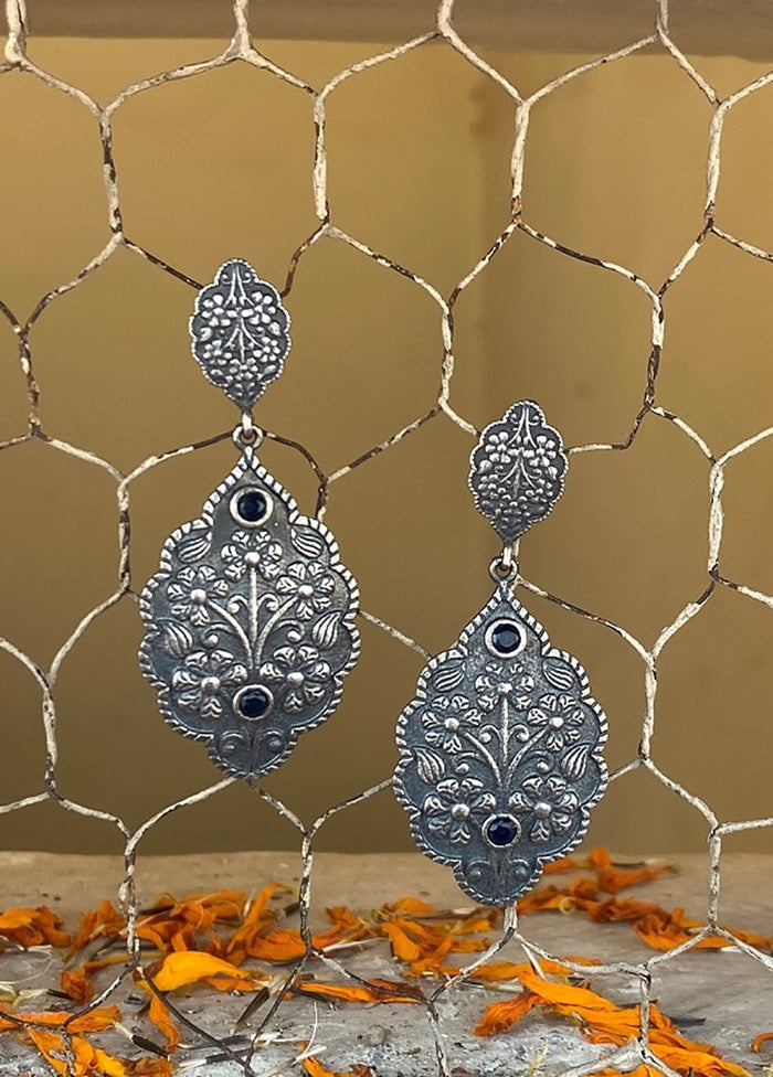 Tribal Silve Tone Drop Earrings - Indian Silk House Agencies