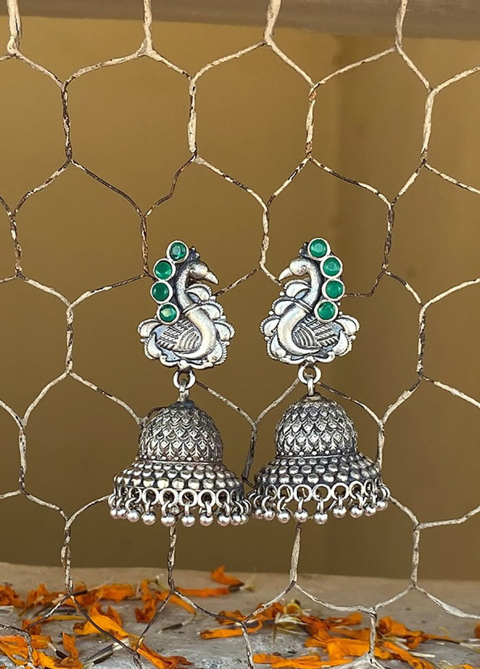 Tribal Silver Tone Jhumka - Indian Silk House Agencies