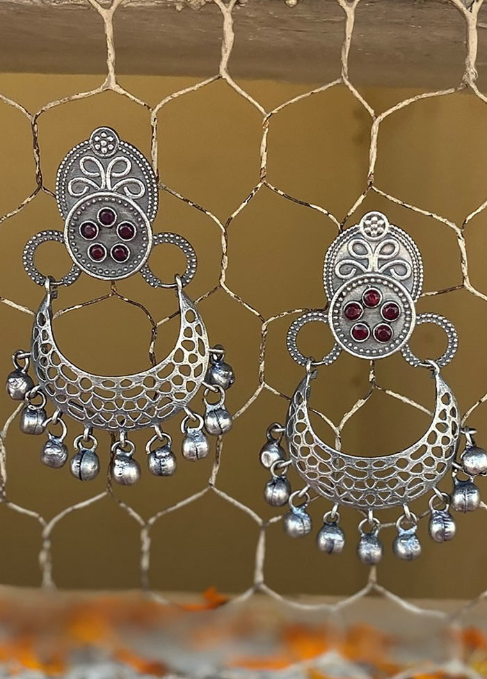 Tribal Silve Tone Drop Earrings - Indian Silk House Agencies