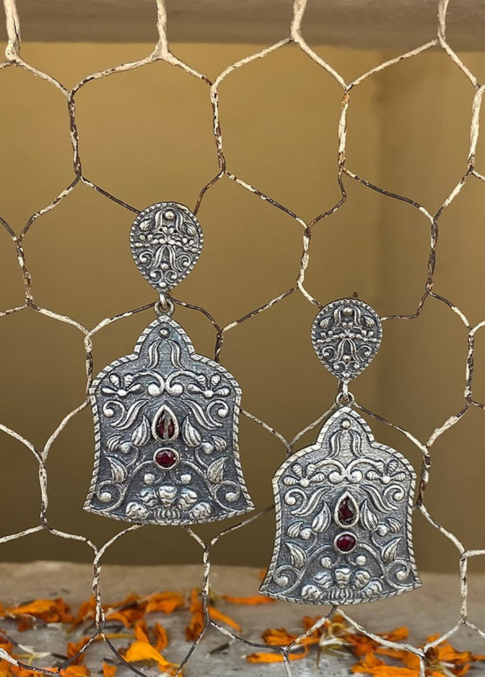 Tribal Silve Tone Drop Earrings - Indian Silk House Agencies