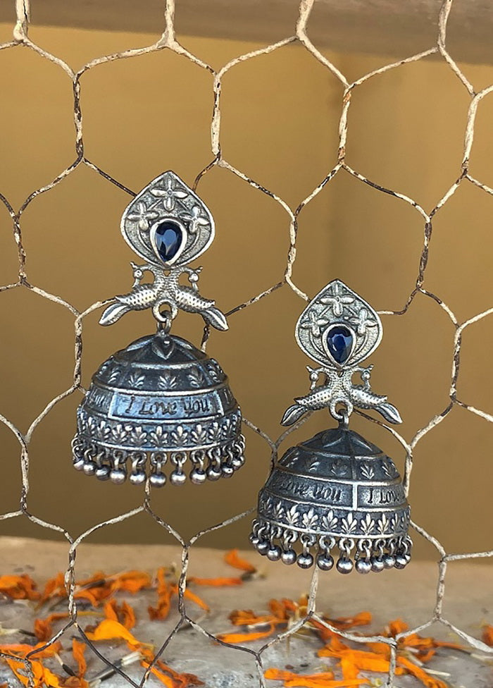 Tribal Silver Tone Jhumka - Indian Silk House Agencies