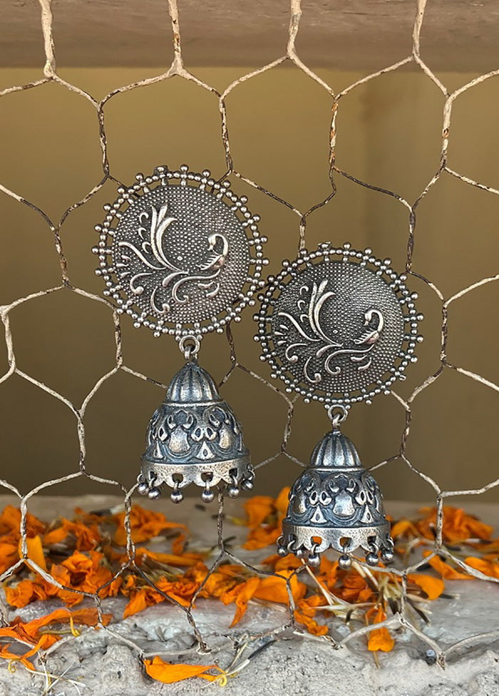 Tribal Silver Tone Jhumka - Indian Silk House Agencies