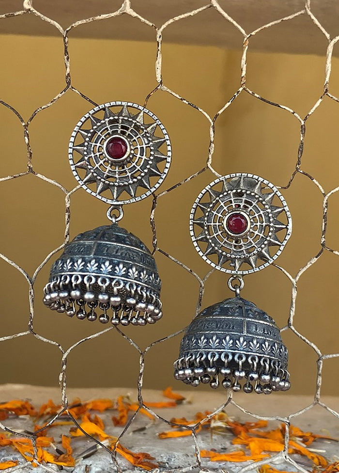 Tribal Silver Tone Jhumka - Indian Silk House Agencies