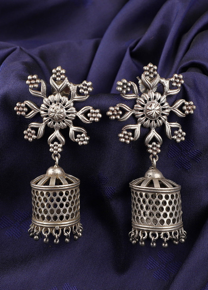 Bohenian Tale Silver Toned Earrings - Indian Silk House Agencies