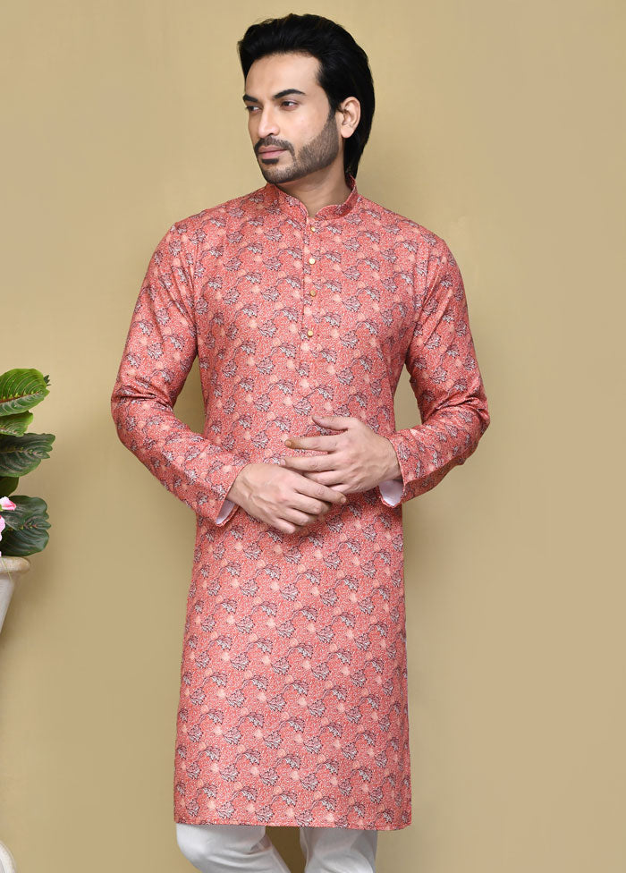 2 Pc Multicolor Cotton Kurta Pajama Set