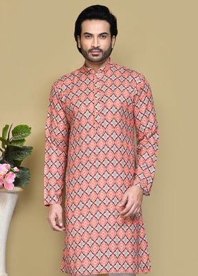 2 Pc Multicolor Cotton Kurta Pajama Set