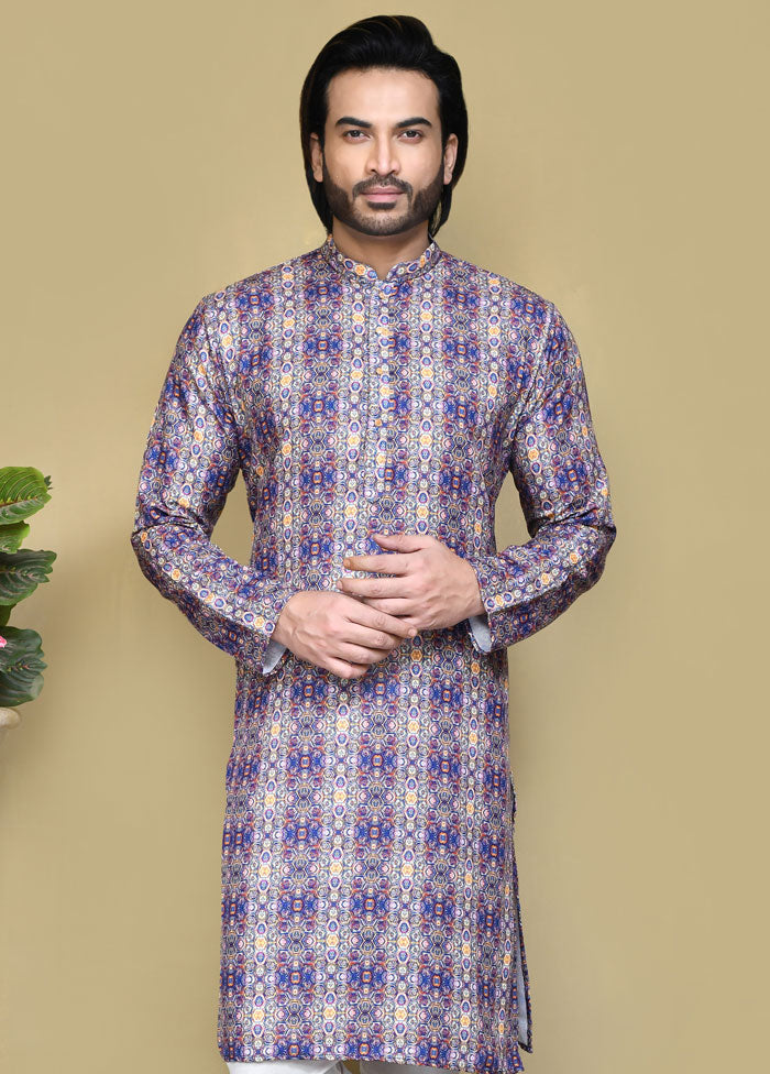 2 Pc Multicolor Cotton Kurta Pajama Set