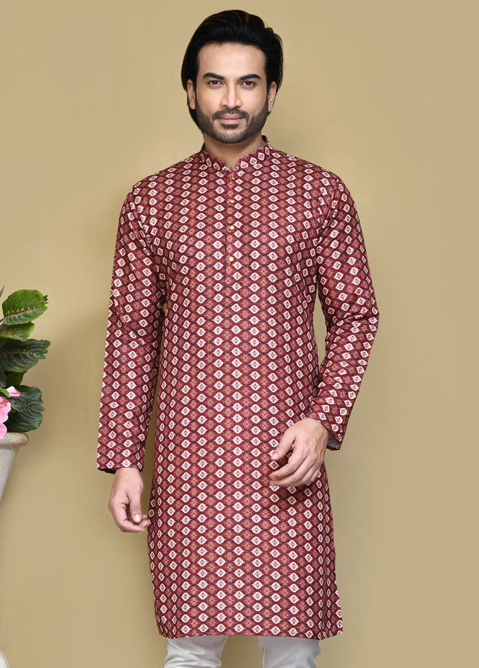 2 Pc Multicolor Cotton Kurta Pajama Set