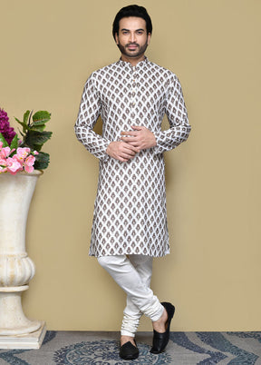 2 Pc Multicolor Cotton Kurta Pajama Set