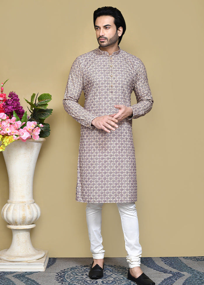 2 Pc Multicolor Cotton Kurta Pajama Set